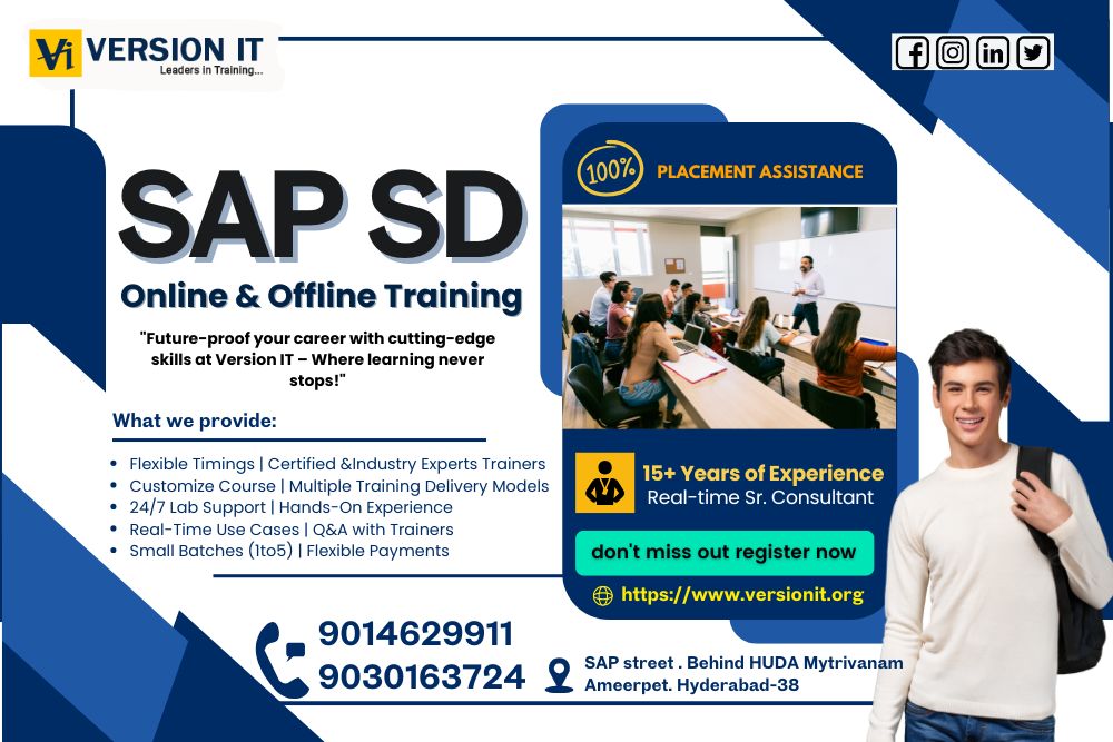You are currently viewing SAP SD Training in Vijayawada
