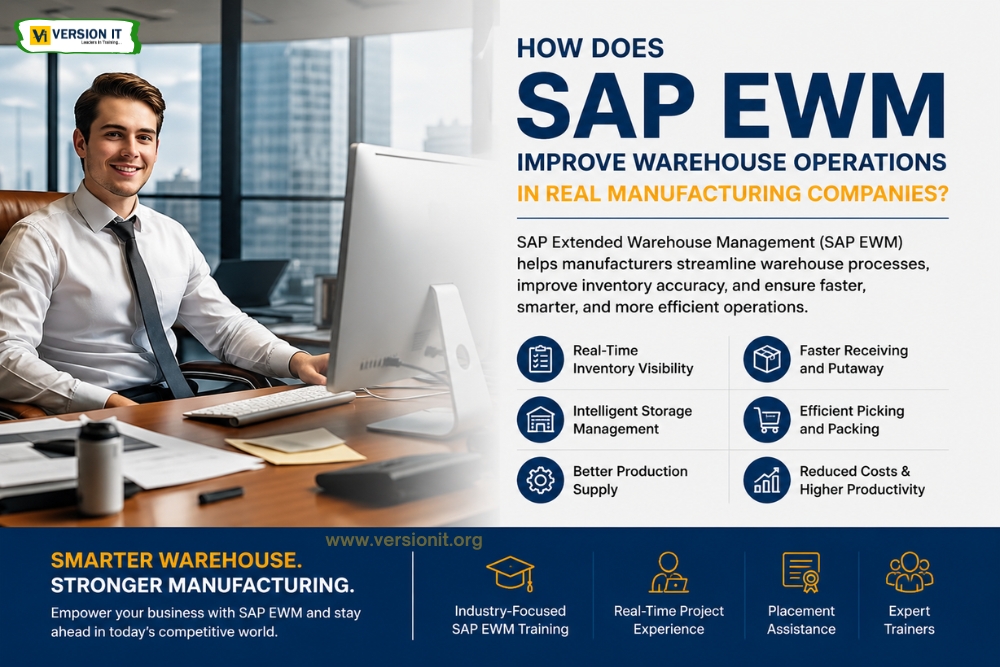 You are currently viewing How Does SAP EWM Improve Warehouse Operations in Real Manufacturing Companies?