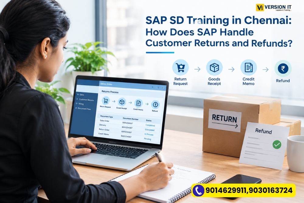 You are currently viewing SAP SD Training in Chennai: How Does SAP Handle Customer Returns and Refunds?